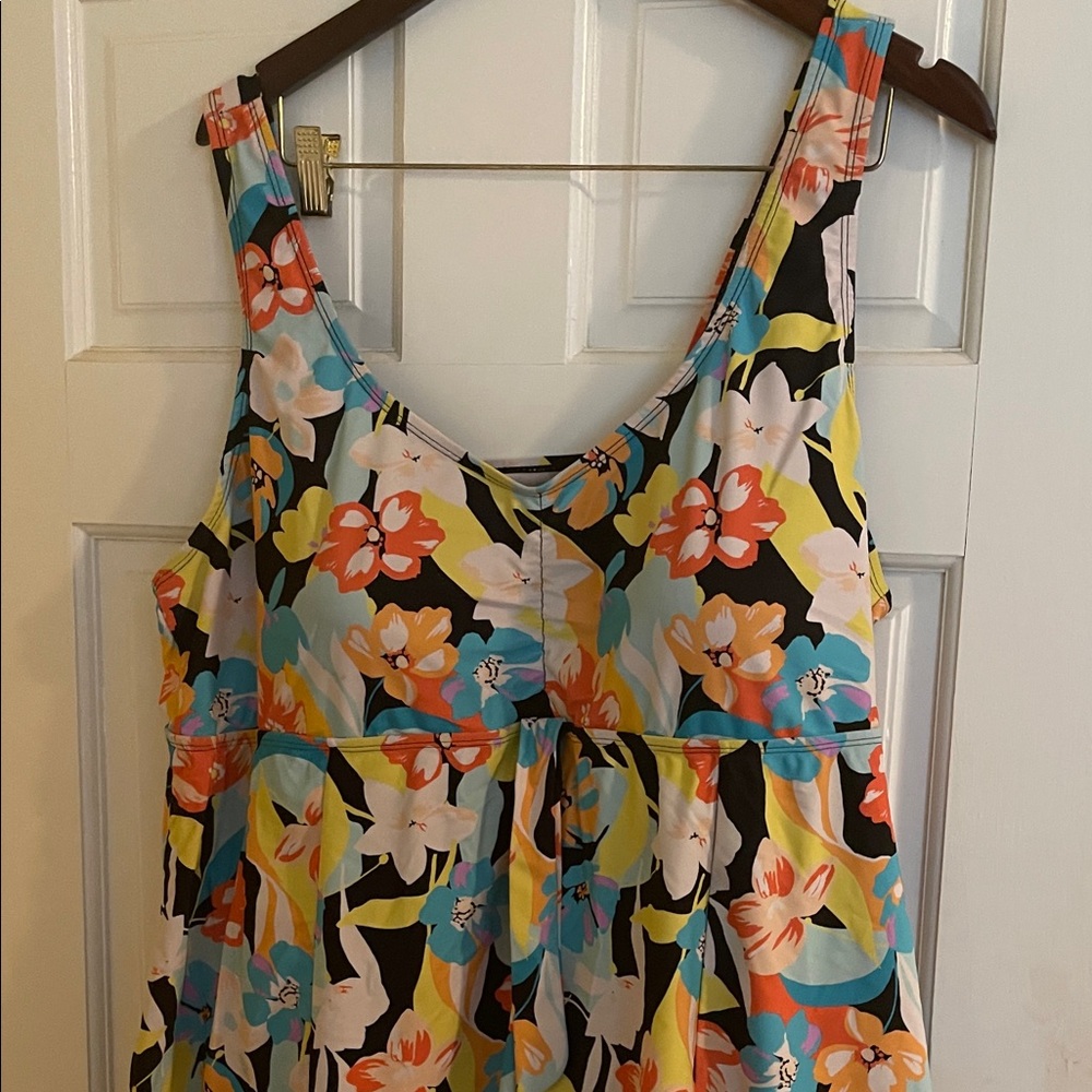 Floral Sleeveless Women's swim dress